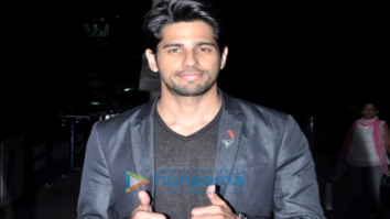Sidharth Malhotra arrives from Ahmedabad