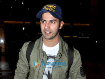 Varun Dhawan arrives back from Bangkok