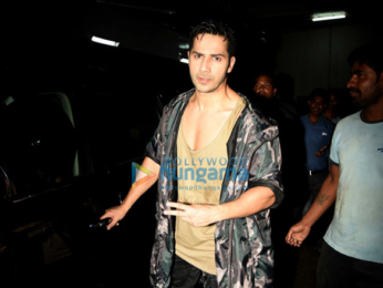 Varun Dhawan snapped at the promo song shoot for 'Dishoom'