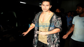 Varun Dhawan snapped at the promo song shoot for ‘Dishoom’