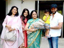 Riteish Deshmukh & Genelia Dsouza  snapped with their new born baby boy