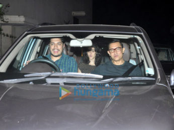 Aamir Khan watches 'Sultan' with Junaid, Ira and Dangal girls