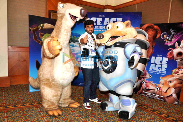 arjun at ice age collision course promotions 4