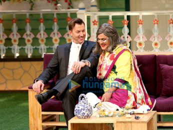 Brett Lee promotes his film on the sets of The Kapil Sharma Show