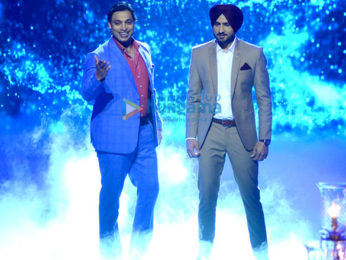 Harbhajan Singh & Shoaib Akhtar at the launch of 'Mazak Mazak Me'