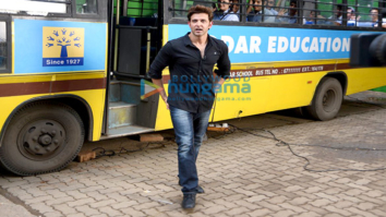 Hrithik Roshan snapped post a fun shoot with school kids