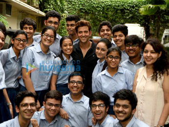 Hrithik Roshan snapped post a fun shoot with school kids