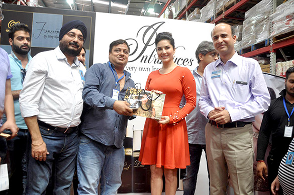 Sunny Leone visit Walmart store to promote her new perfume brand ‘Lust’