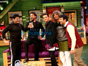 Irrfan Khan & Jimmy Sheirgill on the sets of The Kapil Sharma Show