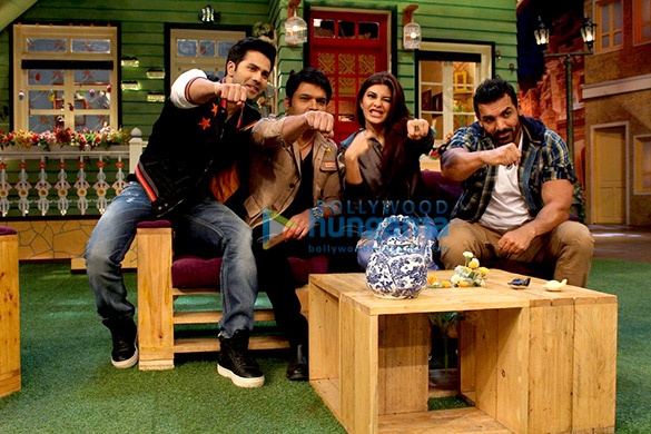 john abraham varun dhawan jacqueline fernandez at the kapil sharma show 6