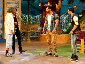 John Abraham, Varun Dhawan & Jacqueline Fernandez promote 'Dishoom' on sets of The Kapil Sharma Show