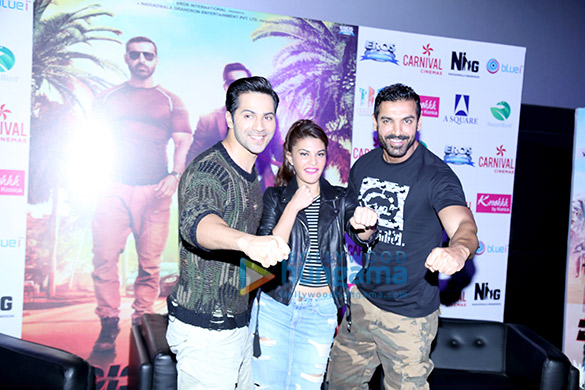 john varun jacqueline promote dishoom 1
