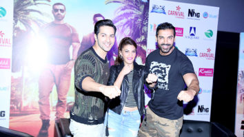 John Abraham, Varun Dhawan & Jacqueline Fernandez promote ‘Dishoom’ at Carnival Cinemas in Noida
