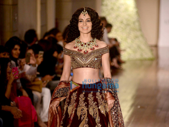 Kangna Ranaut walks the ramp for Manav Gangwani at the India Couture Week 2016