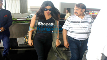 Priyanka Chopra departs for Delhi