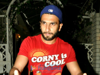 Ranveer Singh snapped post dinner in Bandra