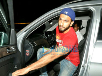 Ranveer Singh snapped post dinner in Bandra