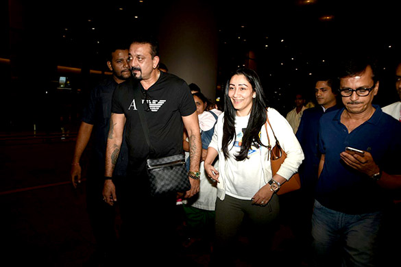 Sanjay Dutt & Manyata Dutt return from Dubai