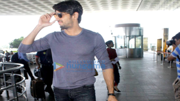 Sidharth Malhotra & Alia Bhatt depart for Delhi