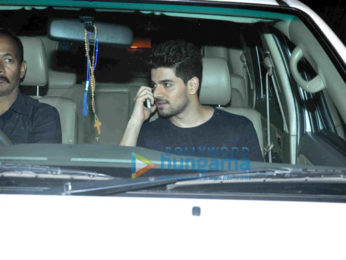 Sooraj Pancholi snapped post dinner at Olive