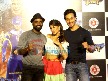 Jacqueline Fernandez & Tiger Shroff at the trailer launch of 'A Flying Jatt'