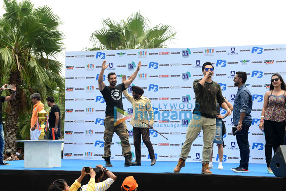 varun dhawan jacqueline fernandez john abraham promote their film dishoom in new delhi 2