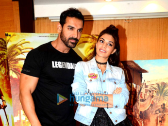 Varun Dhawan, Jacqueline Fernandez & John Abraham at 'Dishoom' promotions