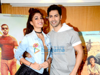 Varun Dhawan, Jacqueline Fernandez & John Abraham at 'Dishoom' promotions