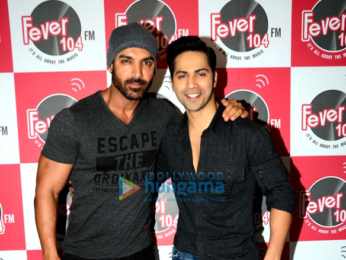 Varun Dhawan & John Abraham promote 'Dishoom' at Fever 104 FM