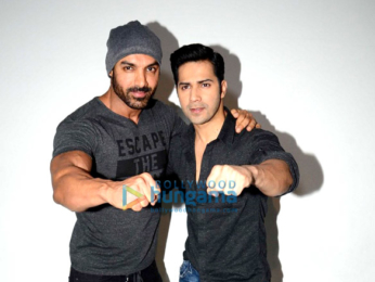 Varun Dhawan & John Abraham promote 'Dishoom' at Fever 104 FM