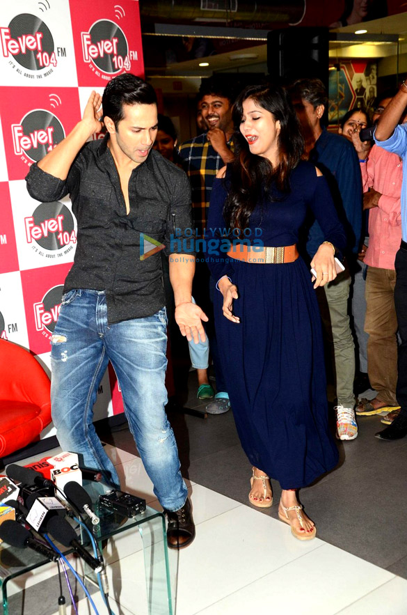 varun john promote dishoom at fever 104 fm 7