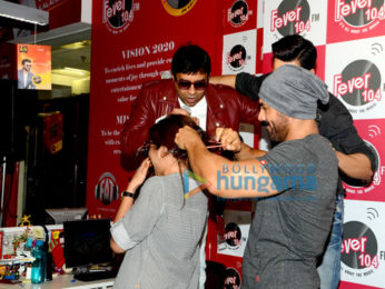 Varun Dhawan & John Abraham promote 'Dishoom' at Fever 104 FM