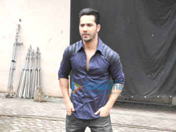 Varun Dhawan snapped during 'Dishoom' promotions
