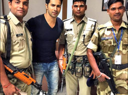 Check out: Varun Dhawan poses with police and army officers
