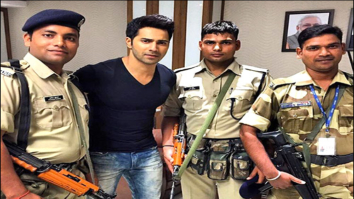 Check out: Varun Dhawan poses with police and army officers
