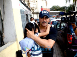 Akshay Kumar, Twinkle Khanna & daughter Nitara snapped post movie at PVR, Juhu