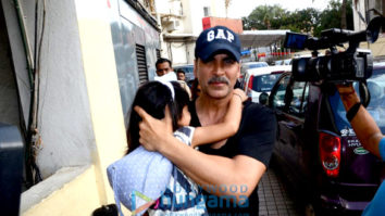 Akshay Kumar, Twinkle Khanna & daughter Nitara snapped post movie at PVR, Juhu