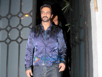 Arjun Rampal snapped post dinner with his family at The Korner House