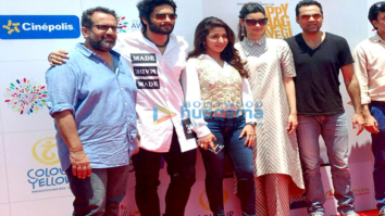 Cast of the film launch the track ‘Happy Oye’ from the film ‘Happy Bhag Jayegi’