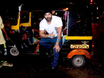 John Abraham visits Gaiety Galaxy theatre to promote his film 'Dishoom'