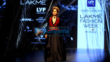 Kangna Ranaut walks the ramp at Lakme Fashion Week 2016 for Tarun Tahiliani