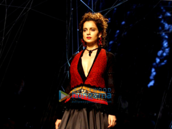 Kangna Ranaut walks the ramp at Lakme Fashion Week 2016 for Tarun Tahiliani