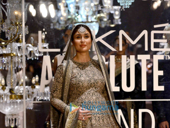 Kareena Kapoor Khan walks for Sabyasachi Mukherjee at the finale of Lakme Fashion Week 2016