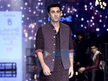 Ranbir Kapoor walks for Kunal Rawal at Lakme Fashion Week 2016