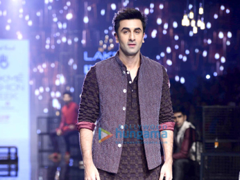 Ranbir Kapoor walks for Kunal Rawal at Lakme Fashion Week 2016