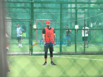 Ranbir Kapoor snapped practicing his football moves