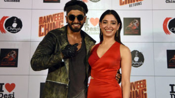 Ranveer Singh, Rohit Shetty, Tamannaah Bhatia At ‘Ranveer Ching Returns’ Premiere Ranveer Singh, Rohit Shetty, Tamannaah Bhatia At ‘Ranveer Ching Returns’ Premiere
