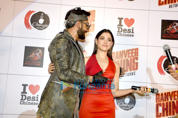 ranveer tamannaah rohit unveil chings 5