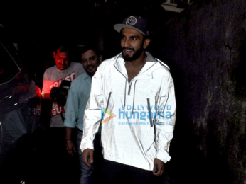 Ranveer Singh snapped wearing an anti-paparazzi jacket