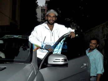 Ranveer Singh snapped wearing an anti-paparazzi jacket